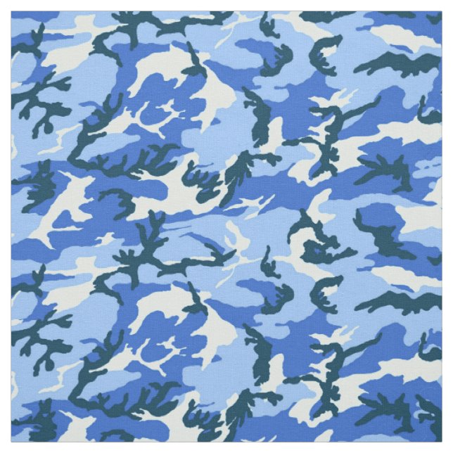 Tecido Camuflagem Azul Céu Florestal (Modelo)