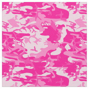 Tecido camuflagem de camo rosa quente