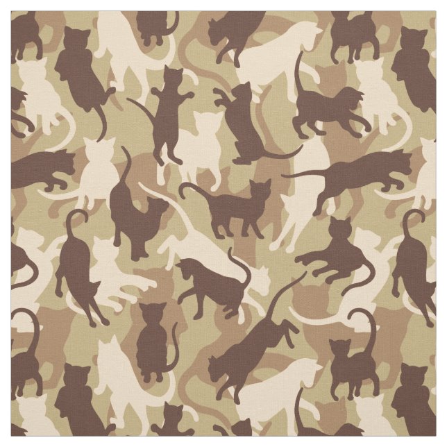 Tecido Camuflagem do Deserto de Gatos (Modelo)