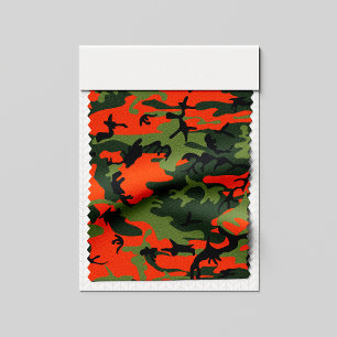 Tecido Camuflagem Laranja e Verde, Militar, Exército