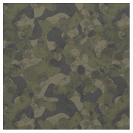 Tecido Camuflagem Verde Escuro Abstrato