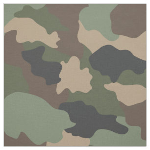 Tecido Camuflagem Woodland Camo Khaki Green Tan Black