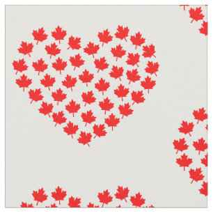 Tecido canadá maple folha coração canadense