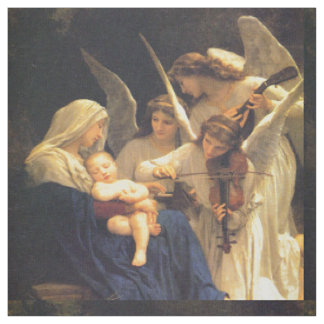 Tecido Canção dos anjos, William-Adolphe Bouguereau