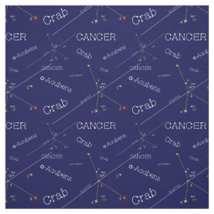 Tecido Cancer de constelação Zodiac