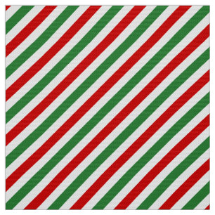 Tecido Candy Cane Christmas Strips Red Green