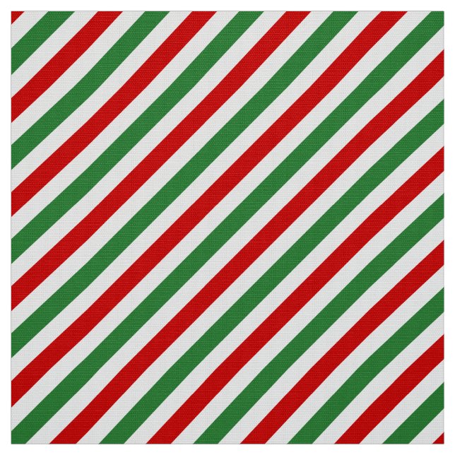 Tecido Candy Cane Christmas Strips Red Green (Modelo)