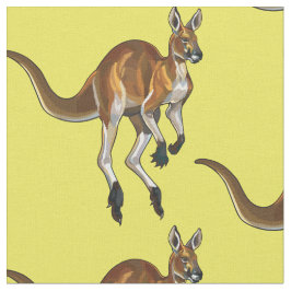 Tecido canguru vermelho