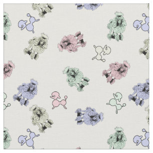 Tecido Caniches Pastel