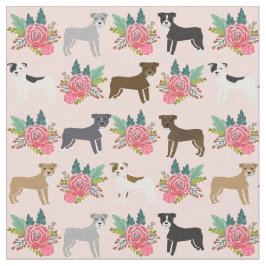 Tecido Caninos cor-de-rosa