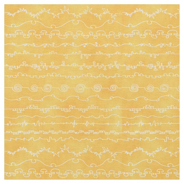 Tecido Canyonlands em Amarelo e Saffron (Detalhe)