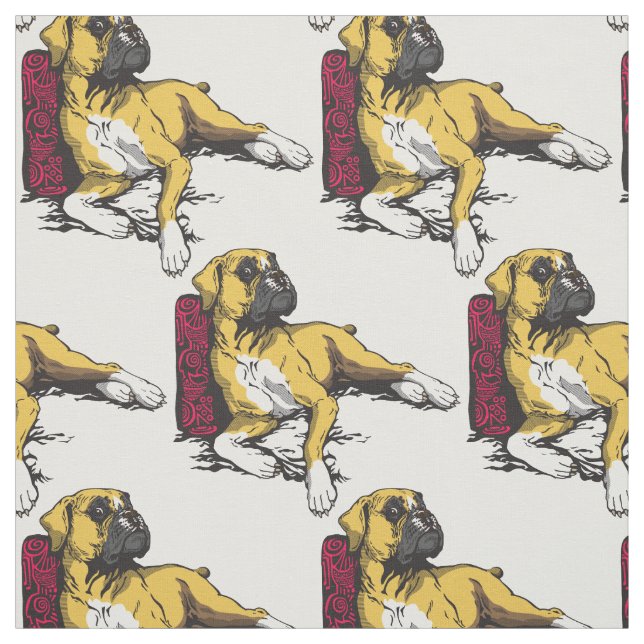 Tecido cão boxer (Modelo)