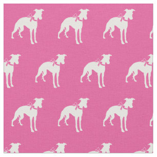 Tecido Cão de chicote, de cor rosa