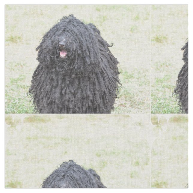 Tecido Cão desgrenhado de Puli (Detalhe)