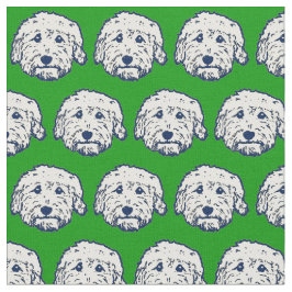 Tecido Cão do DOOD verde