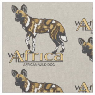 Tecido Cão selvagem africano