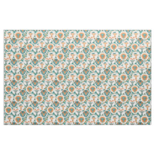 Tecido Capas de Hipster de Teal e Coral - GetYerGoat™