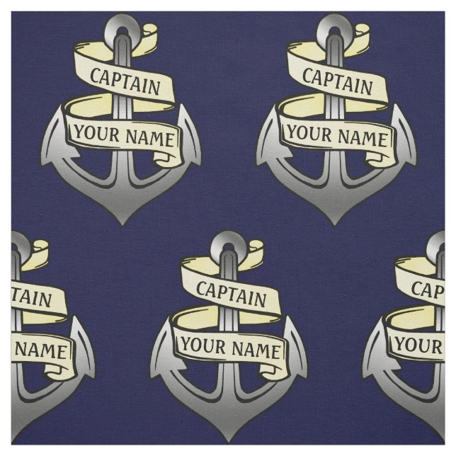 Tecido Capitão de navio customizável sua novidade (Modelo)