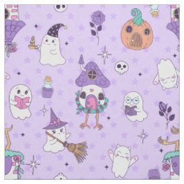 Tecido caprichoso roxo halloween assustador fantasma sini