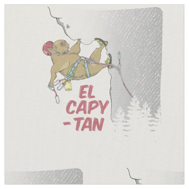Tecido Capybara rock escalando EP CAPITAIN (Detalhe)