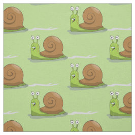 Tecido Caracóis que competem o verde