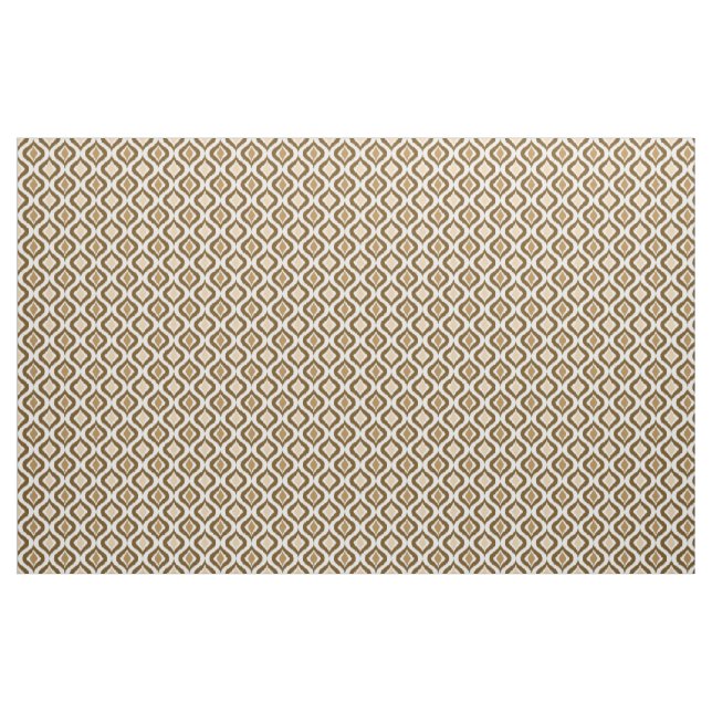 Tecido Caramelo Café Castanho Retro Íquio Queda Padrão (Fat Quarter)