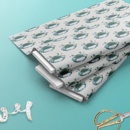 Tecido Caranguejo Azul Costeiro