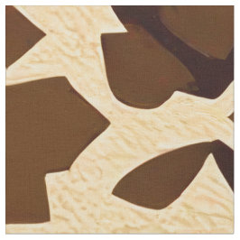 Tecido Caribbean Tribal Block Pattern — Earthy Tan Brown 