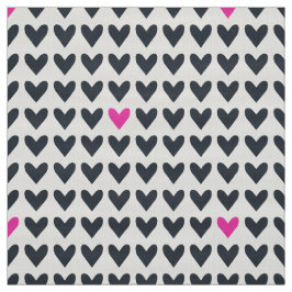 Tecido CARNIVAL - Cinzas escuras e Namorados cor-de-rosa