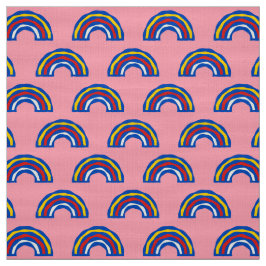 Tecido CARNIVAL - Cores principais - arco-íris retros ret