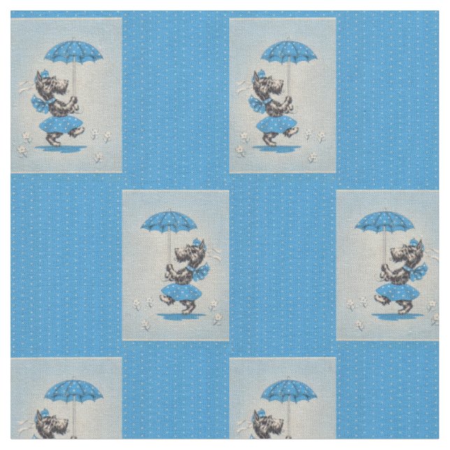 Tecido Carregando de guarda-chuva de impressão escocês (Detalhe)