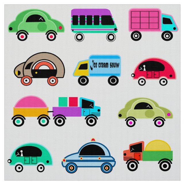Tecido Carros para crianças (Modelo)