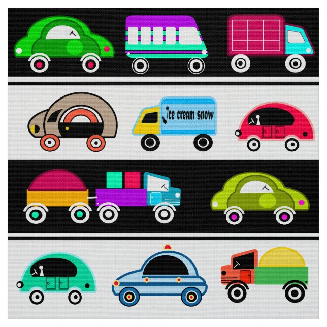 Tecido Carros para crianças (Modelo)