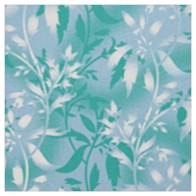 Tecido Carteira Floral Turquesa. Têxtil de Pedra Vermelha (Modelo)