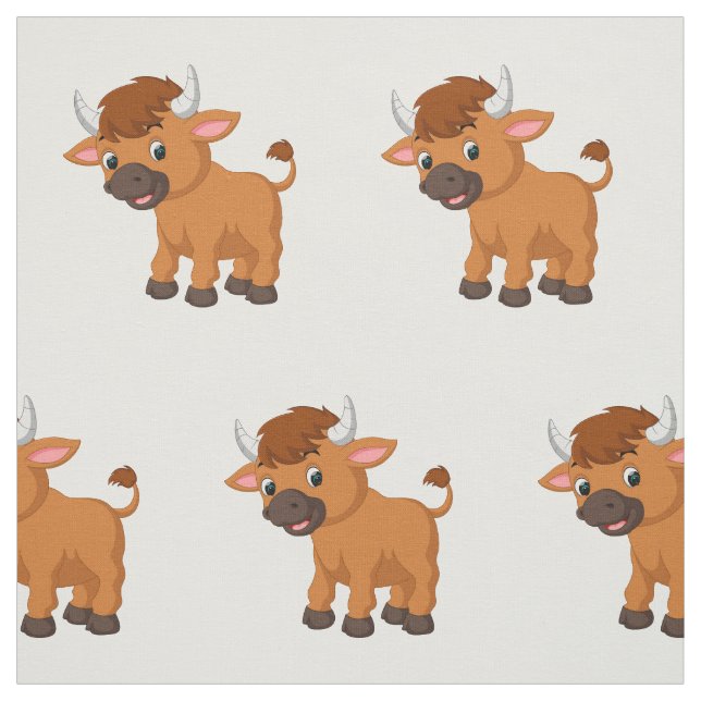 Tecido Cartoon baby ox (Modelo)