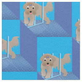 Tecido Cartoon Bearded Collie v2 Weaves