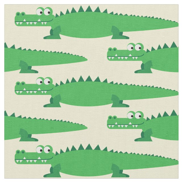 Tecido Cartoon Crocodilo Gators Kids Alligator (Detalhe)