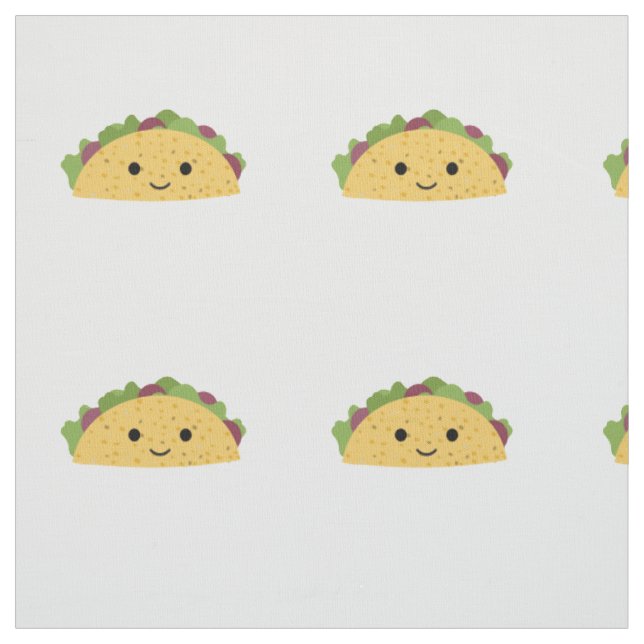 Tecido Cartoon Fantástico Kawaii Sorrindo Taco (Modelo)