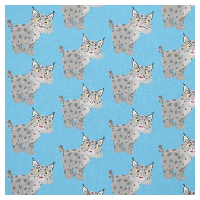 Tecido Cartoon lince lince de lince (Modelo)