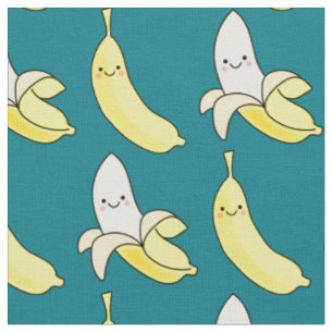 Tecido Cartoon para crianças de Banana Kawaii