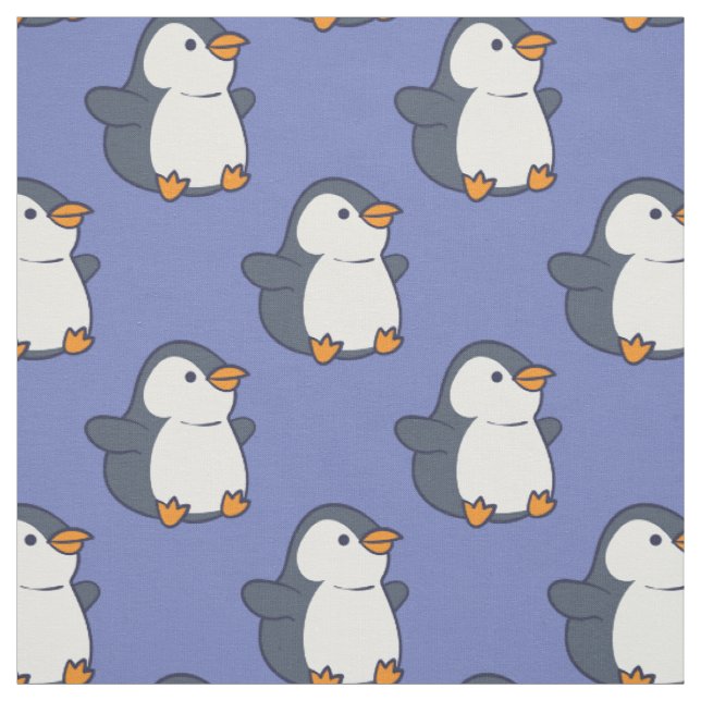 Tecido Cartoon para Crianças Pinguins (Modelo)