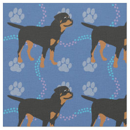 Tecido Cartoon Rottweiler