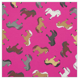 Tecido Cartoons Bonitos Crianças Rosa Quente