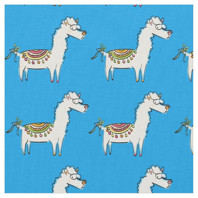 Tecido Cartoons Cute Llama (Detalhe)