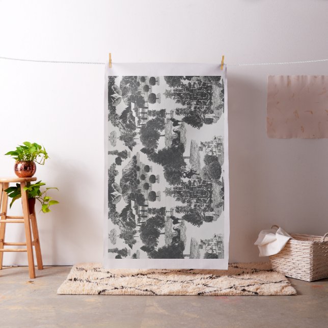 Tecido Carvões e Cinzas Natal Wonderland 30" (In Situ)