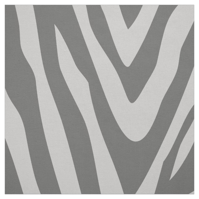Tecido Carvões e Cinzas Zebra Imprimem grande escala (Modelo)
