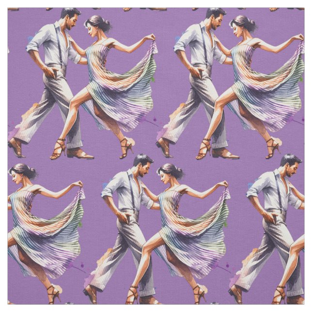 Tecido Casal de dança qualquer fundo colorido (Modelo)