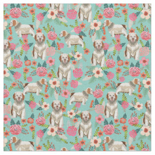 Tecido Casca de cachorro floral espanhola