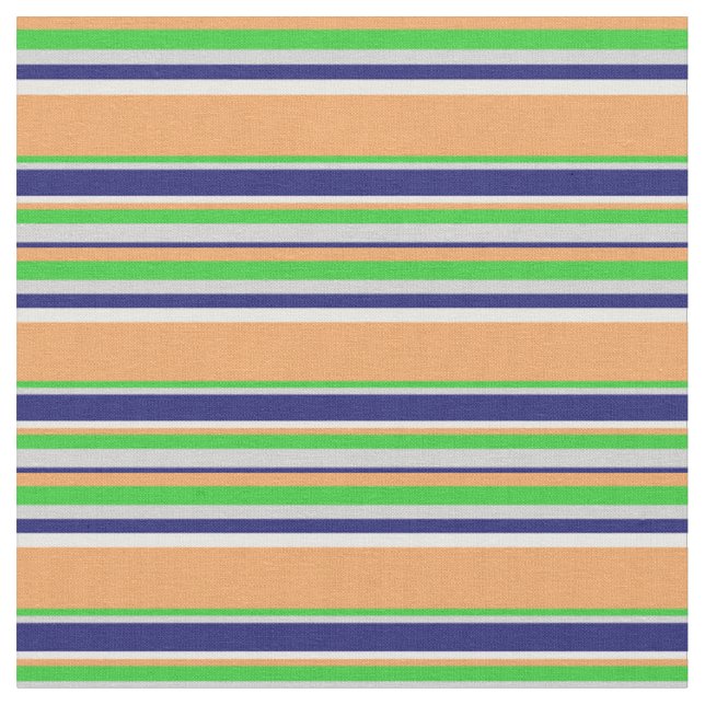 Tecido Castanho, Verde limão, Cinza, Azul e Branco à Meia (Detalhe)