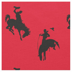 Tecido Cavaleiro Bucking do Bronc do cavalo do vaqueiro